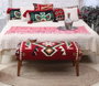 Atelier Del Sofa Puf Rojo Multicolor